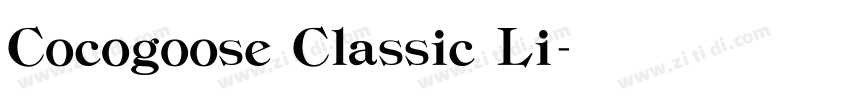 Cocogoose Classic Li字体转换